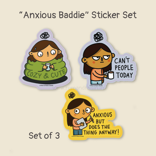 Anxious Baddies - Set of 3