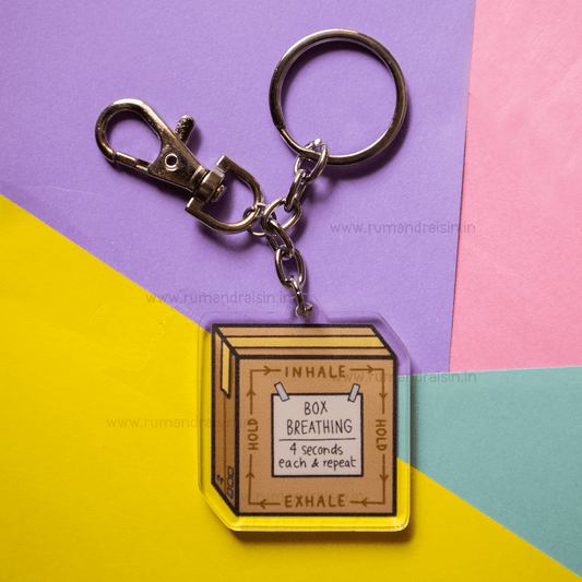 Box Breathing: Acrylic Keychain