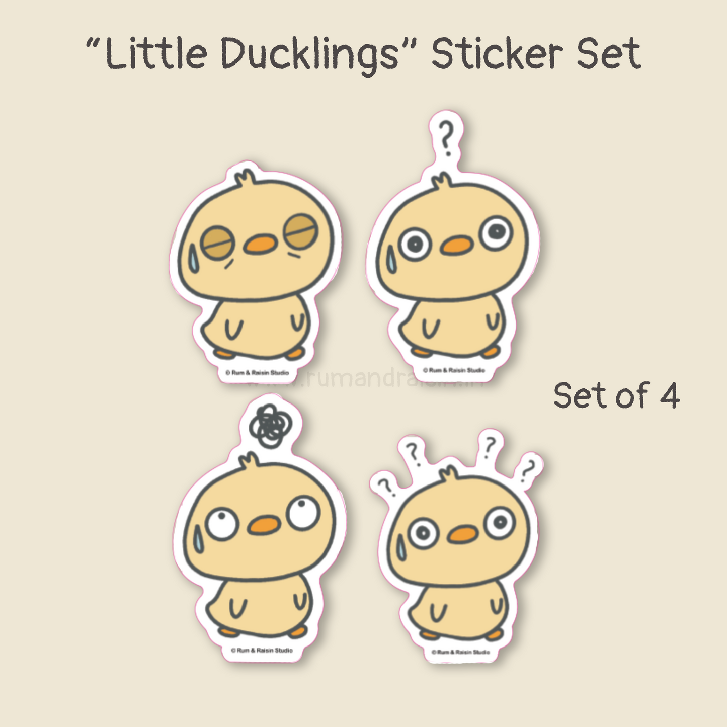 Little Ducklings - Set of 4