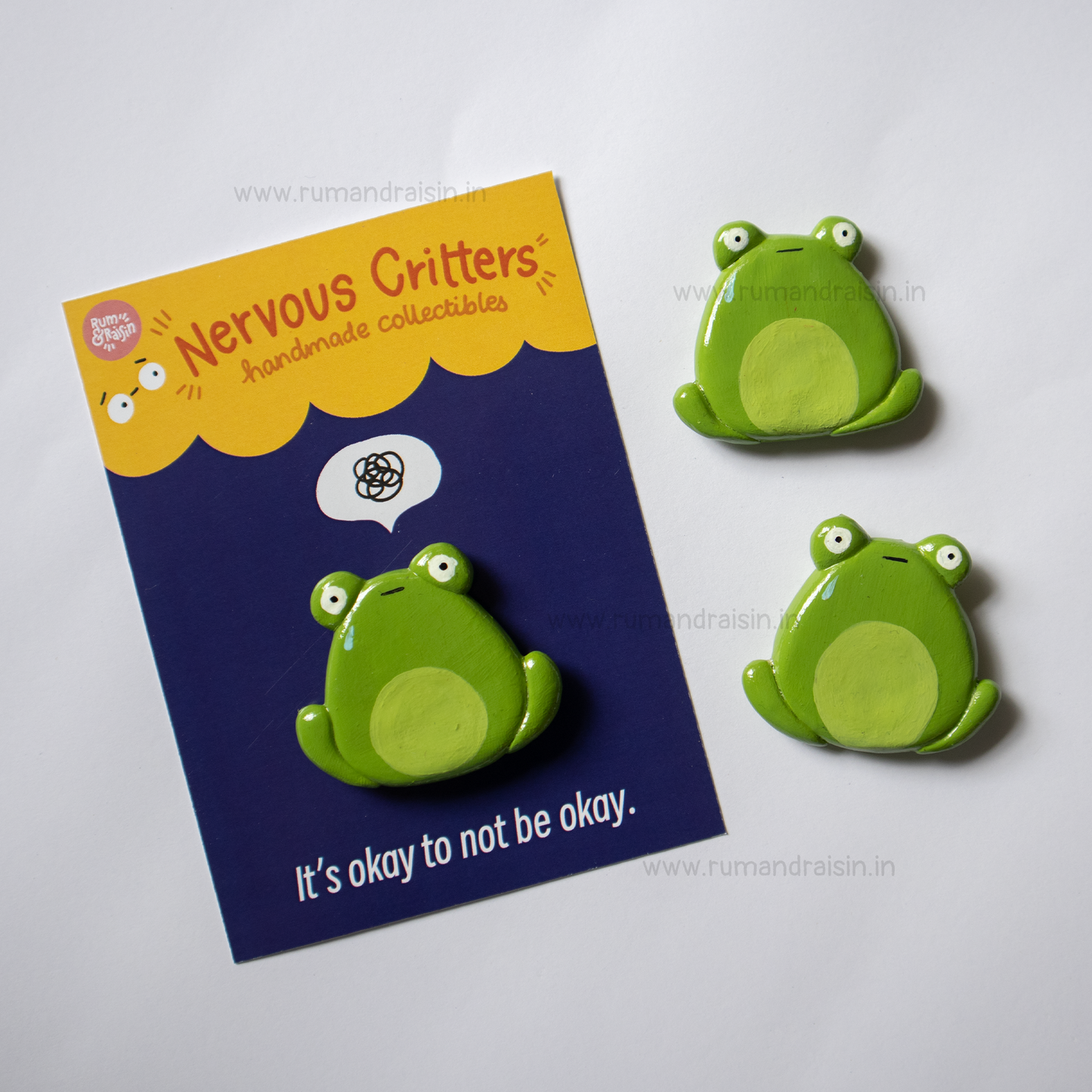 Nervous Critters: Frog (Pins/Magnet)