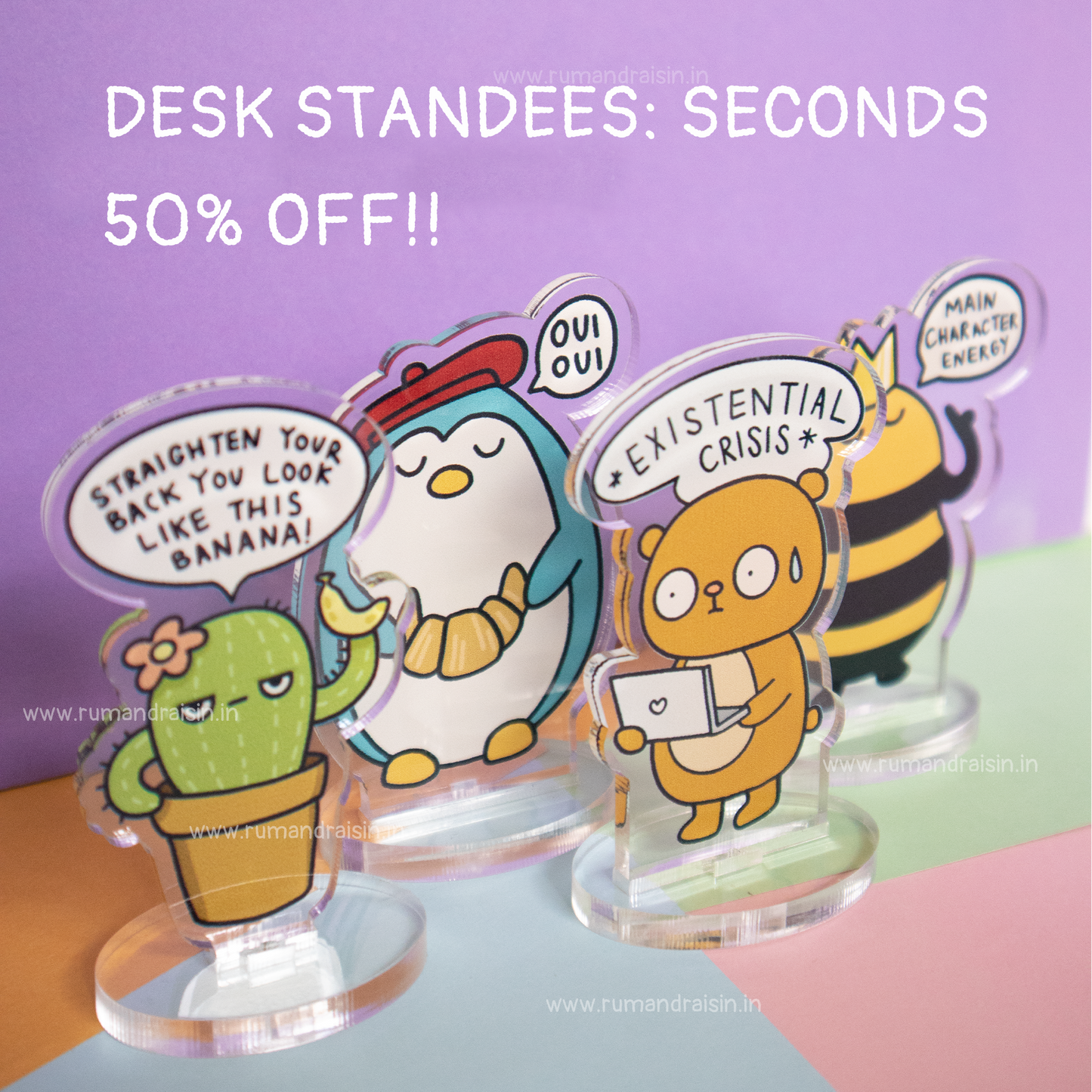 Acrylic Standee: SECONDS SALE