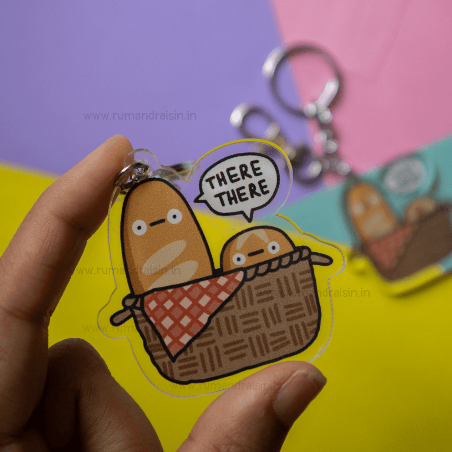 Emotional Support Bread Basket: Acrylic Keychain