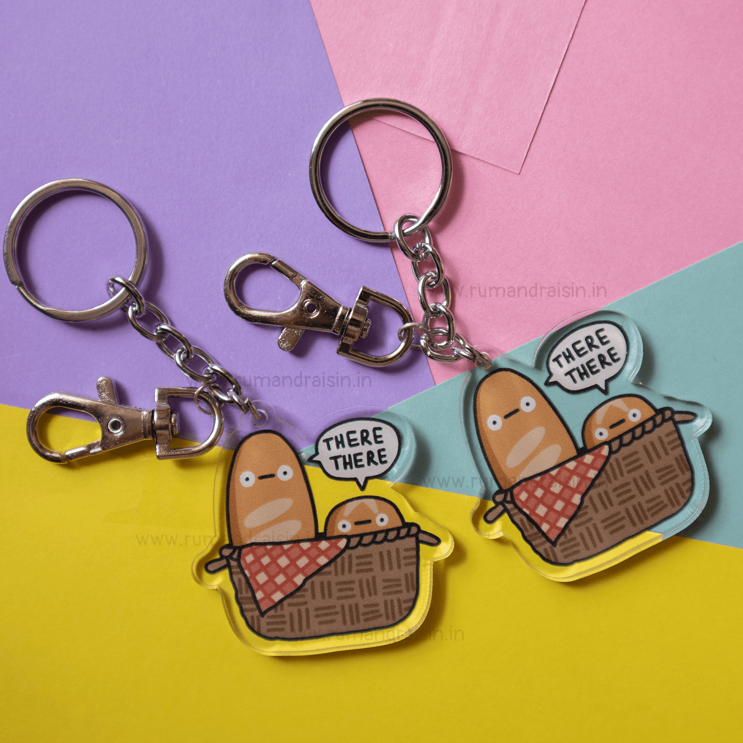 Emotional Support Bread Basket: Acrylic Keychain