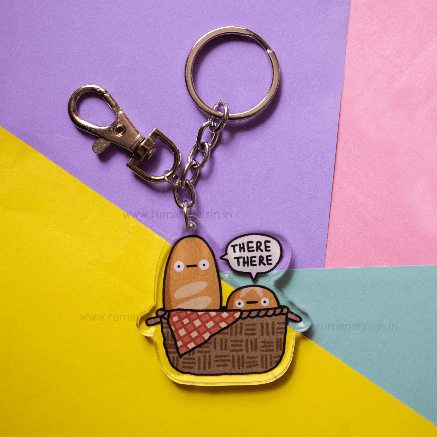 Emotional Support Bread Basket: Acrylic Keychain