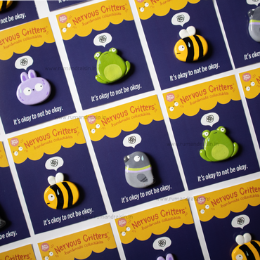 Nervous Critters: Bee (Pins/Magnet)