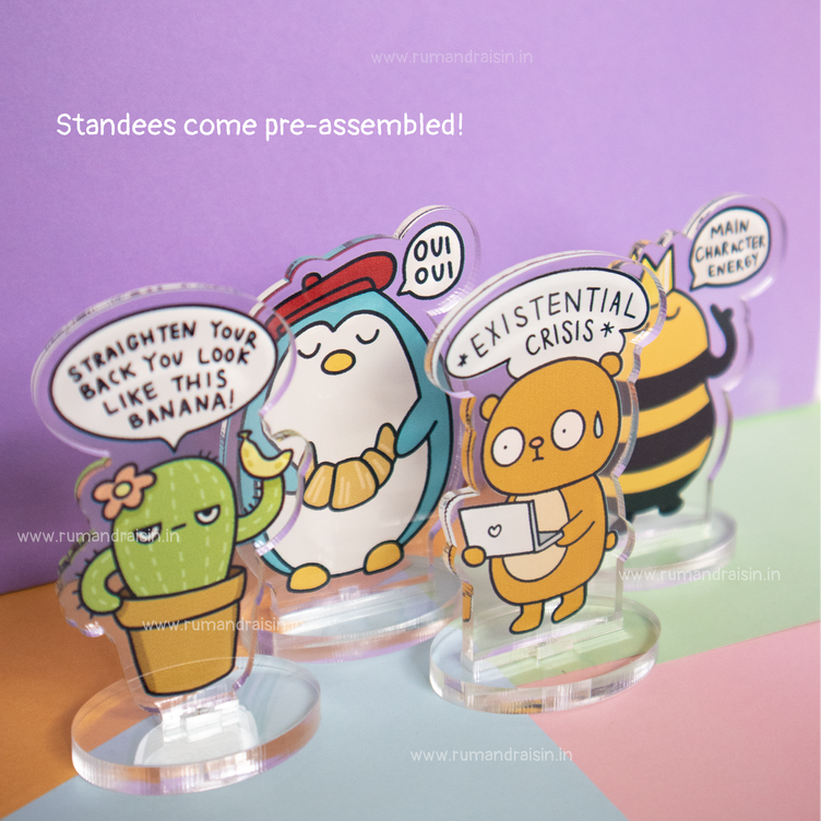 Posture Police: Acrylic Standee