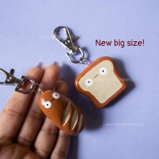 Toast & Baguette: Keychain Set