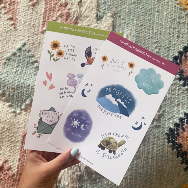 Mindfully Productive Sticker Set